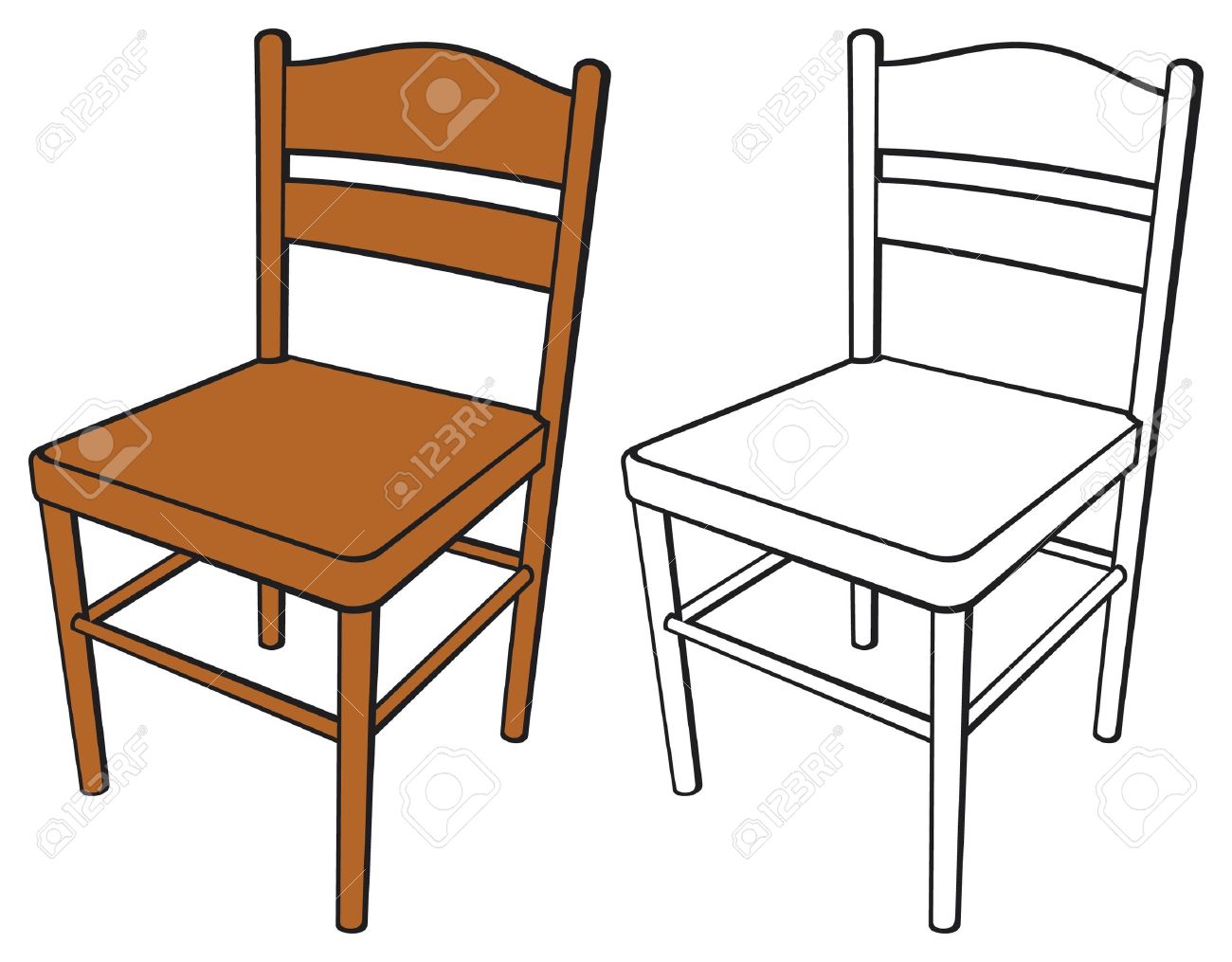 1300x1015 Chair Clipart Wood Chair