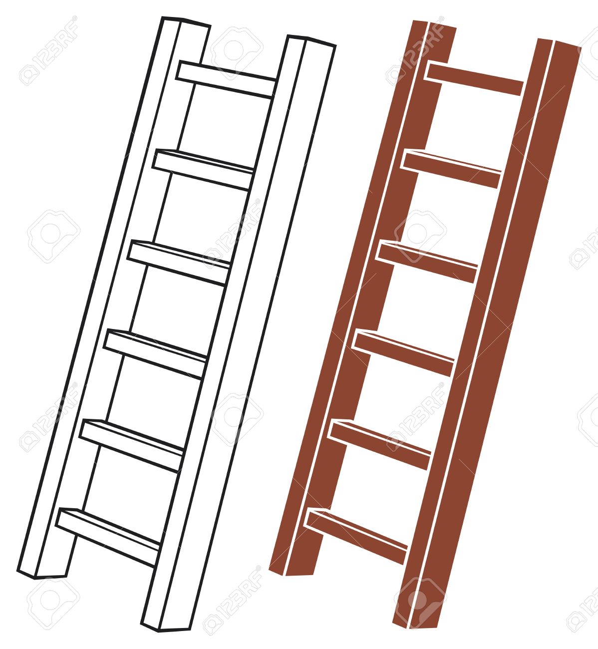 1198x1300 Wooden Ladder Clipart
