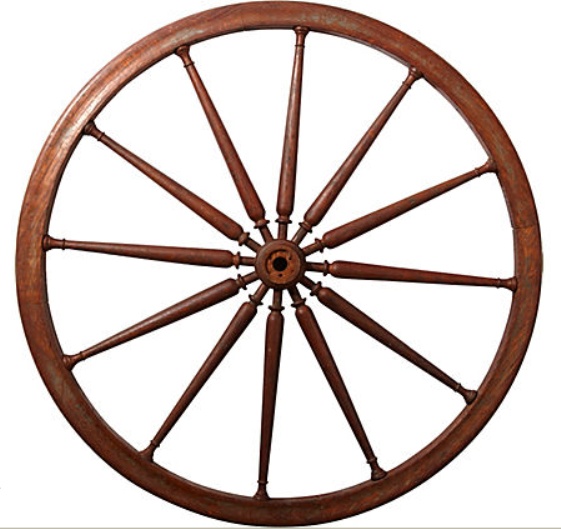 561x529 Wooden Wheel Clipart