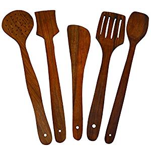 300x300 Buy Handmade Wooden Serving And Cooking Spoon Kitchen Utensil Set