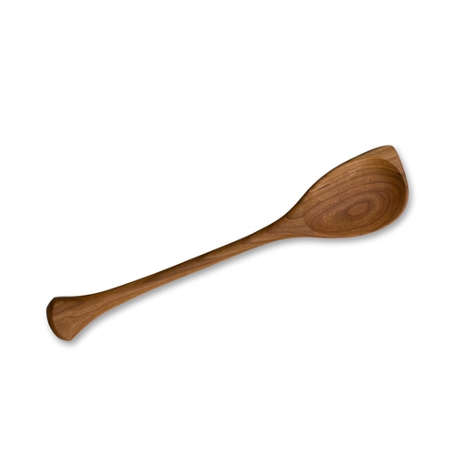 500x500 Left Handed Cherry Wood Basic Cooking Spoon