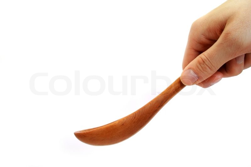 800x533 Wooden Spoon For Cooking Isolated On White Background Stock