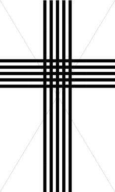 233x388 Budded Cross Clip Art