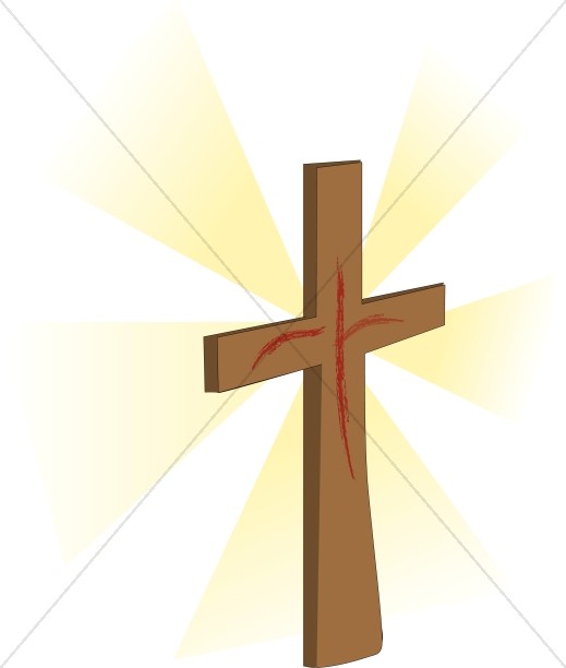 519x612 Wooden Cross With Shroud Image Cross Clipart