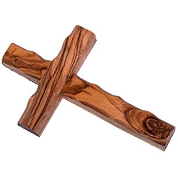 350x350 Olive Wood Cross From Bethlehem With A Certificate