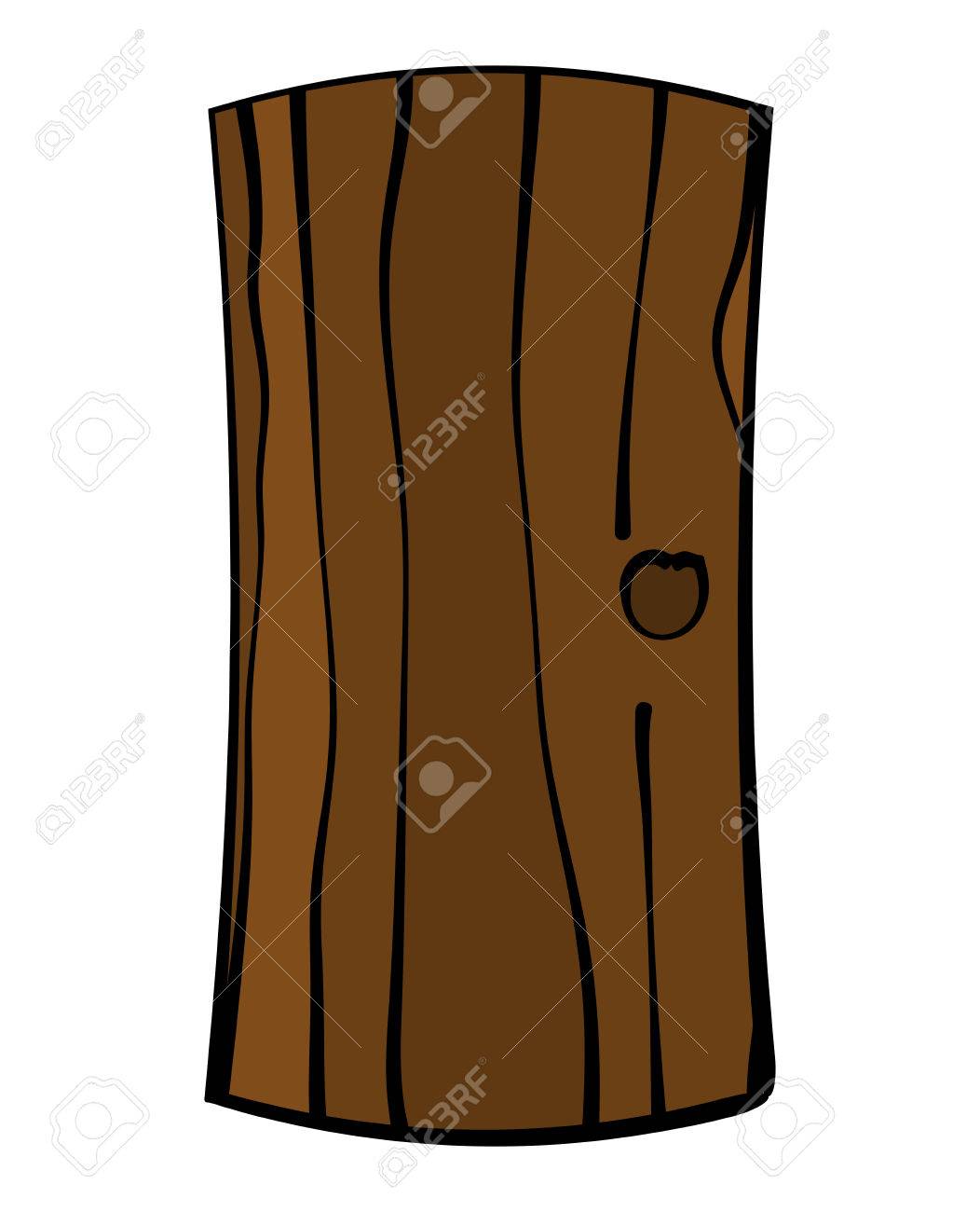 1052x1300 Image Of Old, Ruined Wooden Door, Gate. Witches House Door. Vector