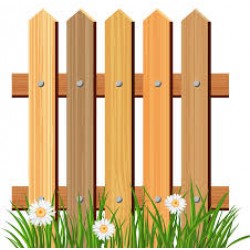 250x250 Fence Clipart Home Garden