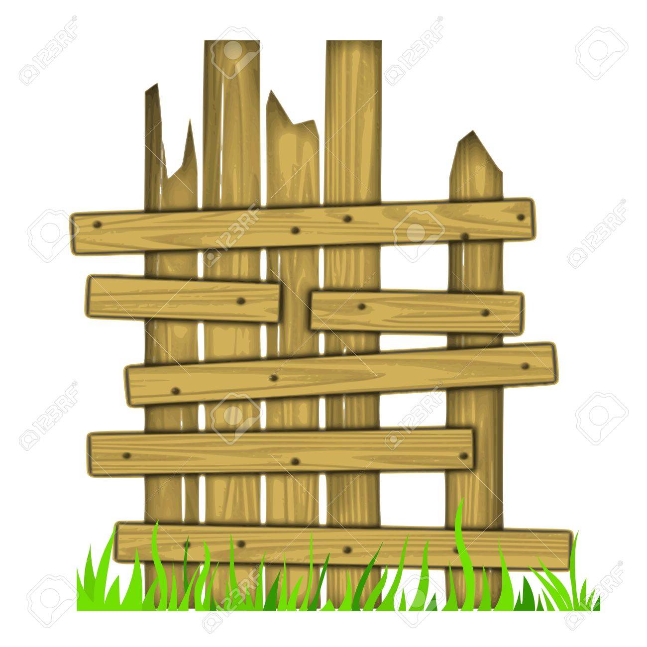 1300x1300 Old Wooden Fence On Grass