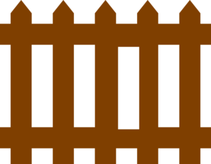 297x231 Brown Fence Clip Art