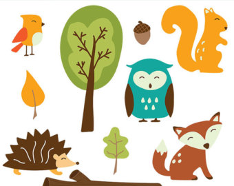 Woodland Animals Clipart | Free download on ClipArtMag