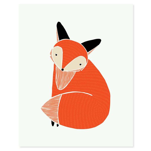 600x600 Woodland Fox Art Print Gingiber