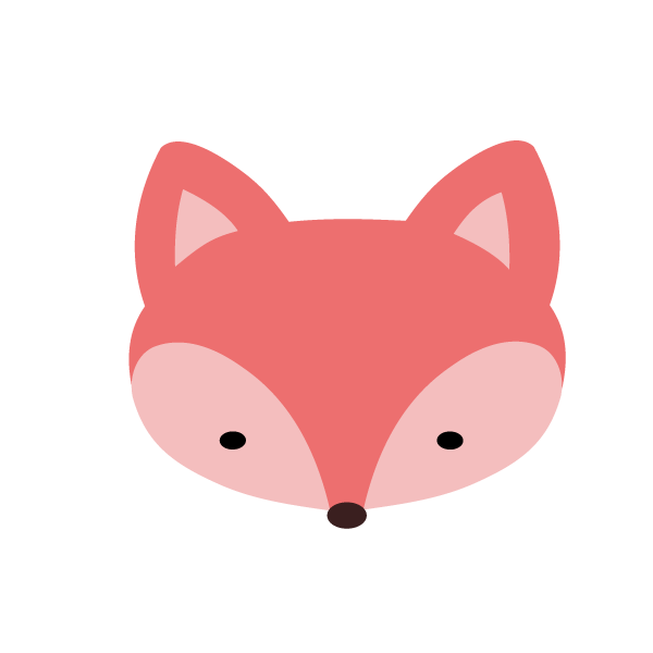 600x600 Fox Clipart Pink Fox