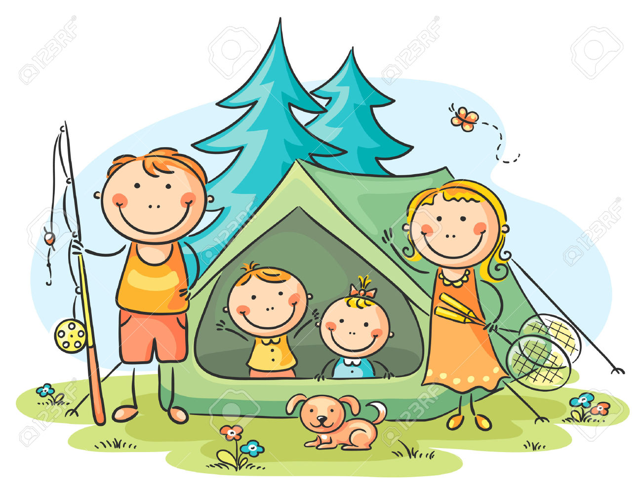 1300x999 Camping Clipart Woods
