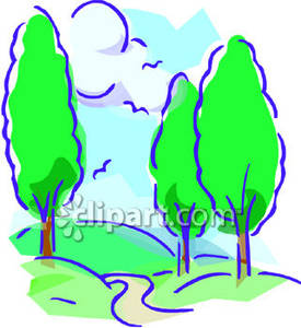 275x300 Path Clipart Woods