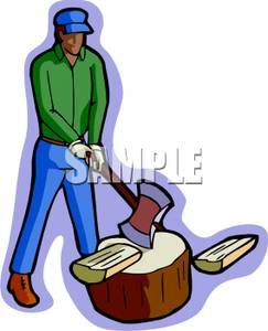 243x300 Axe Clipart Chopping Wood