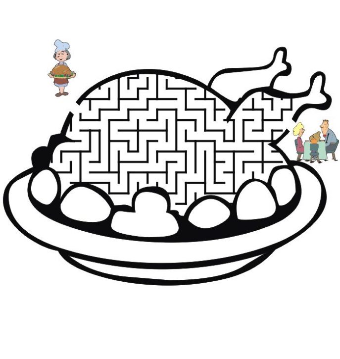 687x725 Coloring Pages Thanksgiving Coloring Pages And Word Searches