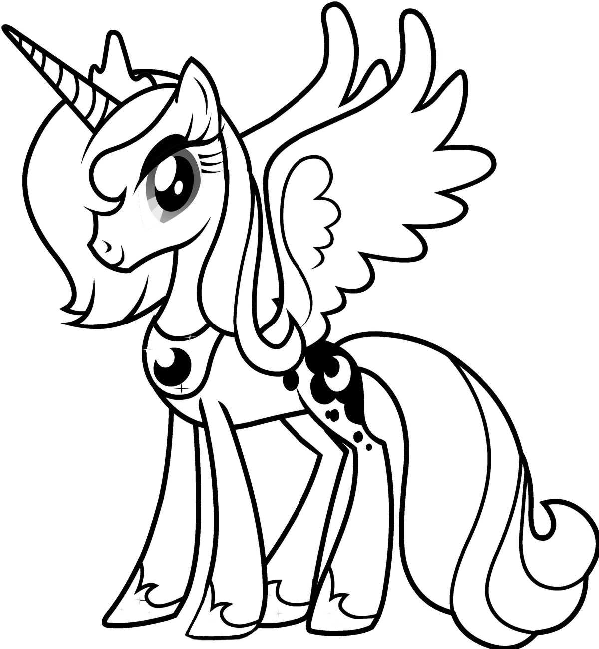 1200x1300 Film My Little Pony Pictures To Colour In Heart Coloring Pages