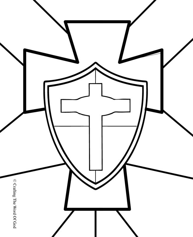 653x800 Shield Of Faith Coloring Page Line Drawings Online Shield Of Faith