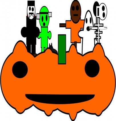 406x425 Halloween Word Spooky Red Clip Art Download