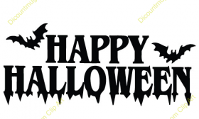 280x168 Happy Halloween Word Clipart