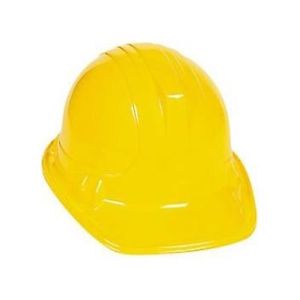 300x300 12pc) Yellow Construction Builder Worker Hat Kids Childs Plastic