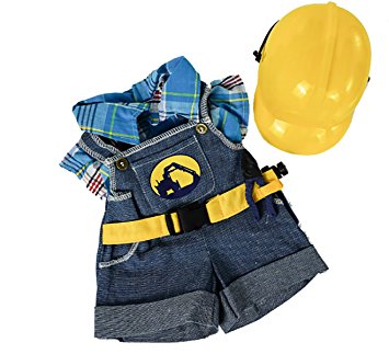 355x323 Construction Worker With Hard Hat Outfit Teddy Bear
