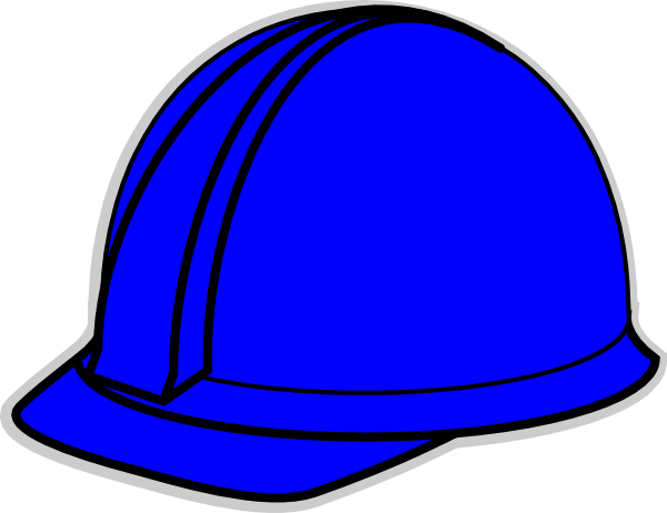 600x462 Blue Hard Hat Clip Art