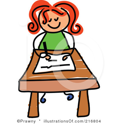 400x420 Student Working Clipart