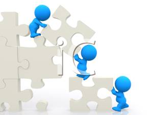 300x225 Puzzle Clipart Working Together