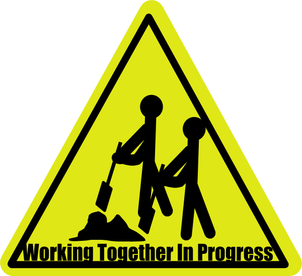 600x549 Work Together In Progress Clip Art
