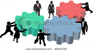 300x167 People Working Together To Make A Project Work, Symbolized By