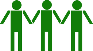 300x165 Working Together Clipart Image