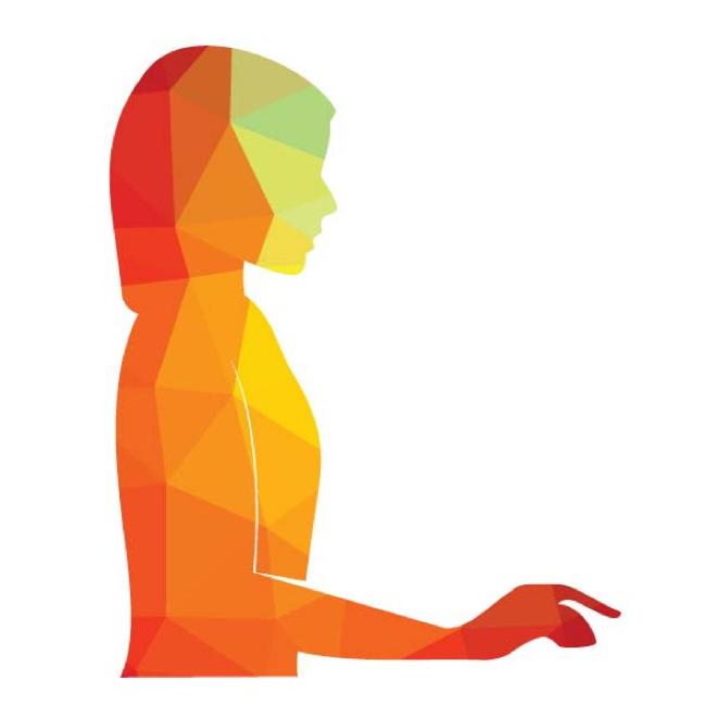 660x660 Woman Working Vector Image