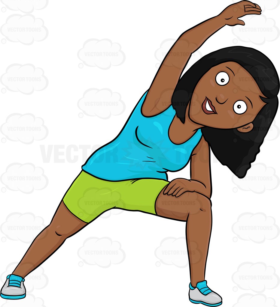 932x1024 A Dark Haired Woman Warms Up Before A Work Out