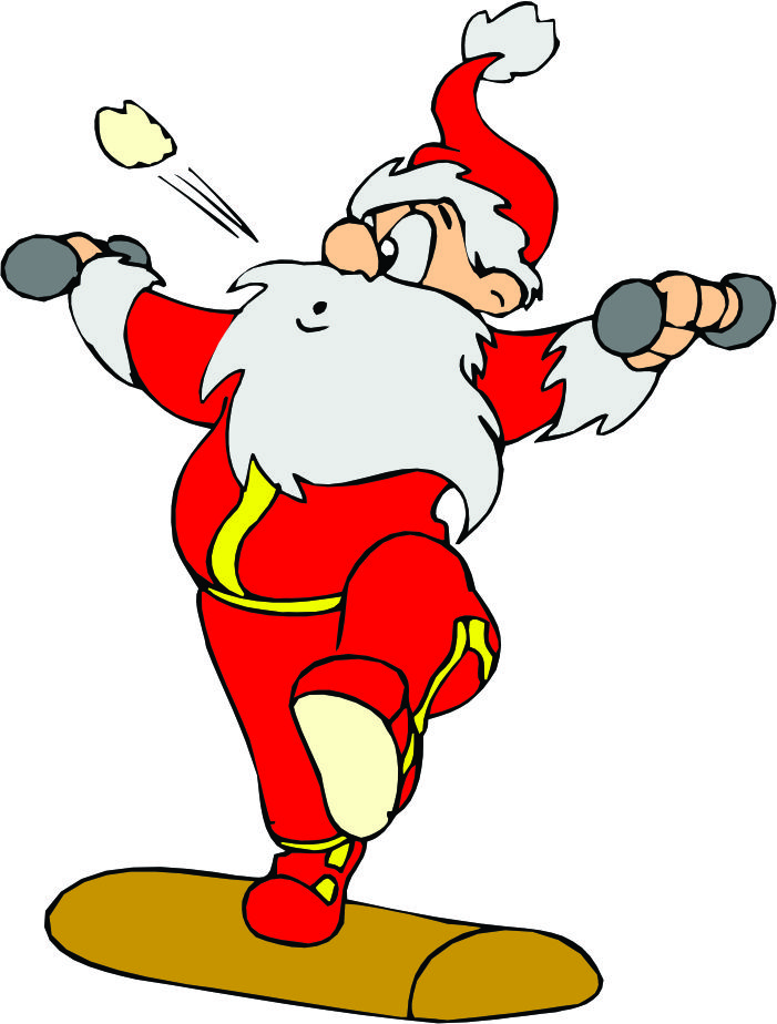 701x924 Santa Clipart Workout