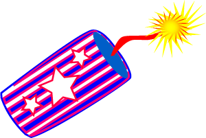 300x201 Firecracker Clip Art Patriotic Usa Graphics, July 4th Clipart