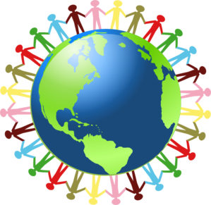 299x291 Holding Hands Around The World Clip Art