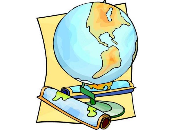 600x449 Globe Map Clipart
