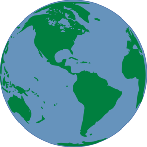 300x300 World Map Clip Art