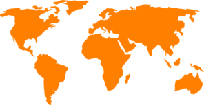 296x153 Orange World Map Clip Art