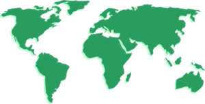 300x153 Green World Map Clip Art