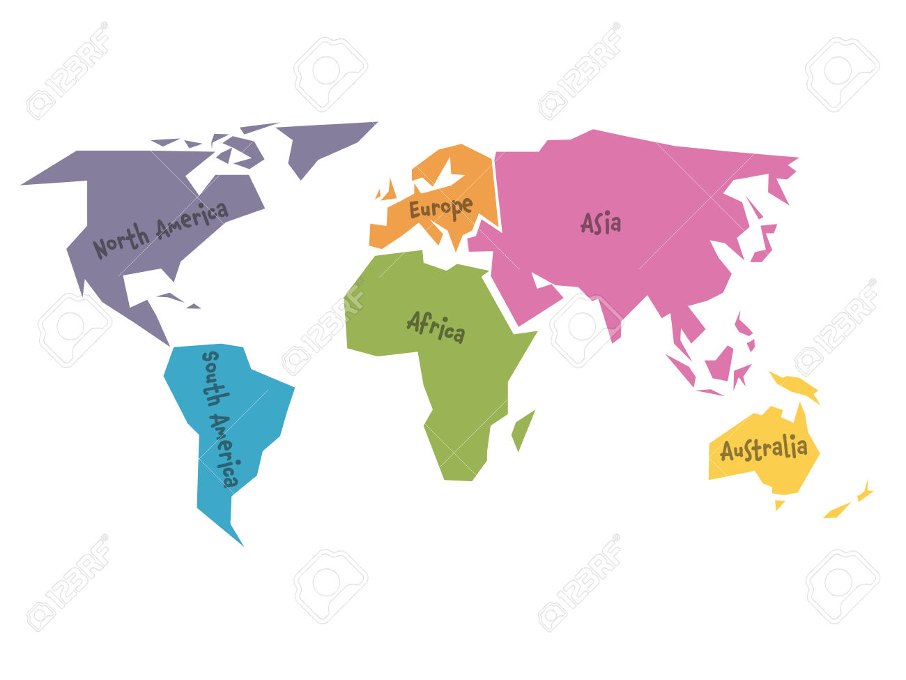 1300x975 South America Clipart World Map