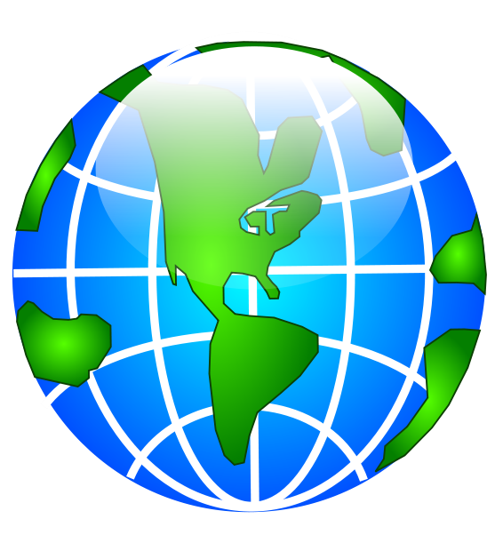 566x611 World Map Globe Clipart