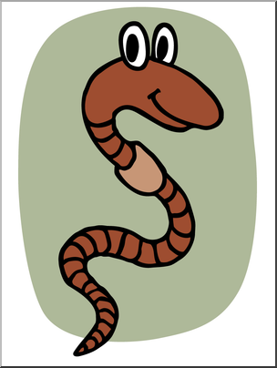 304x404 Clip Art Cartoon Worm 2 Color I Abcteach