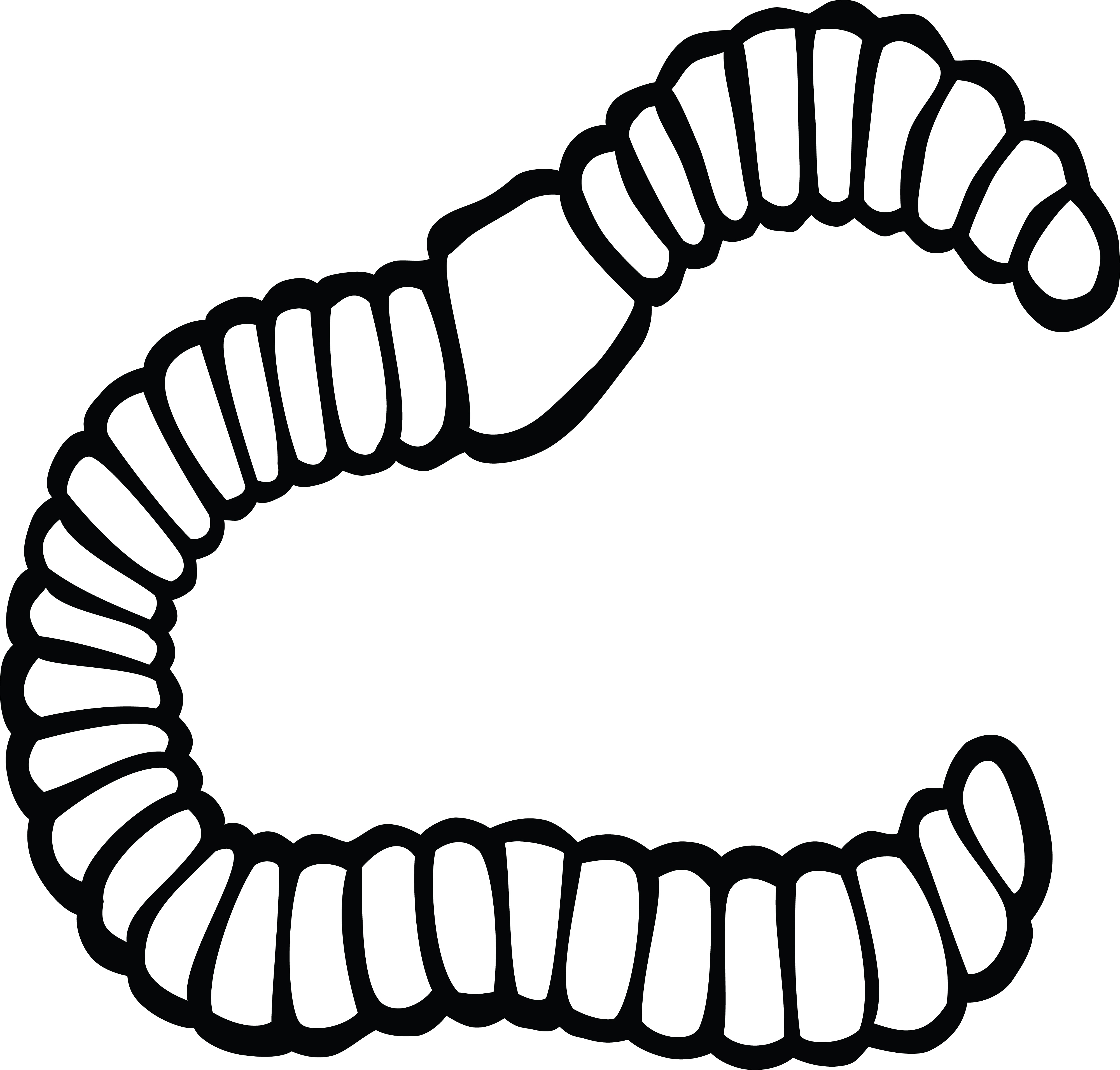 4000x3824 Clipart Of A Worm