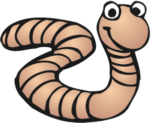300x245 Worm Clipart Transparent