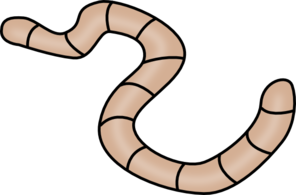 296x195 Brown Earth Worm Clip Art
