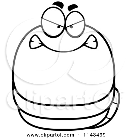 450x470 Worm Cartoon Clipart