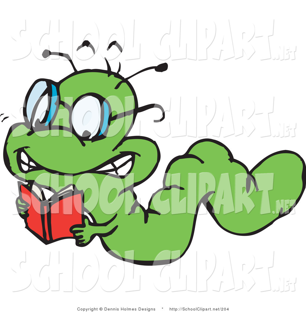 1024x1044 Clip Art Of A Smart Green Book Worm Crawling And Reading By Dennis