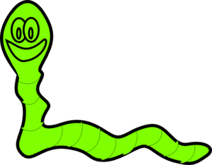 300x234 Electric Green Worm Clip Art